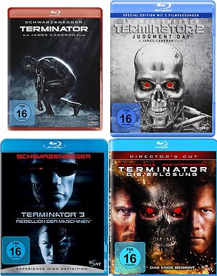Terminator 1 2 3 4 Uncut Schwarzenegger 4 Blu-ray Collection