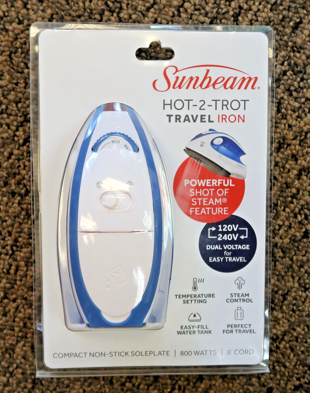 Sunbeam hot 2 cheap trot travel iron