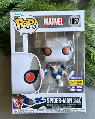 Funko Pop! Spider-Man (Bug-Eyes Armor) #1067 2022 Winter Convention Limited New