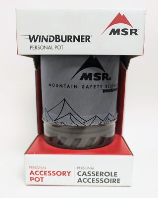 MSR WindBurner Personal Camping Accsessory Pot for Windburner Stoves - 1L