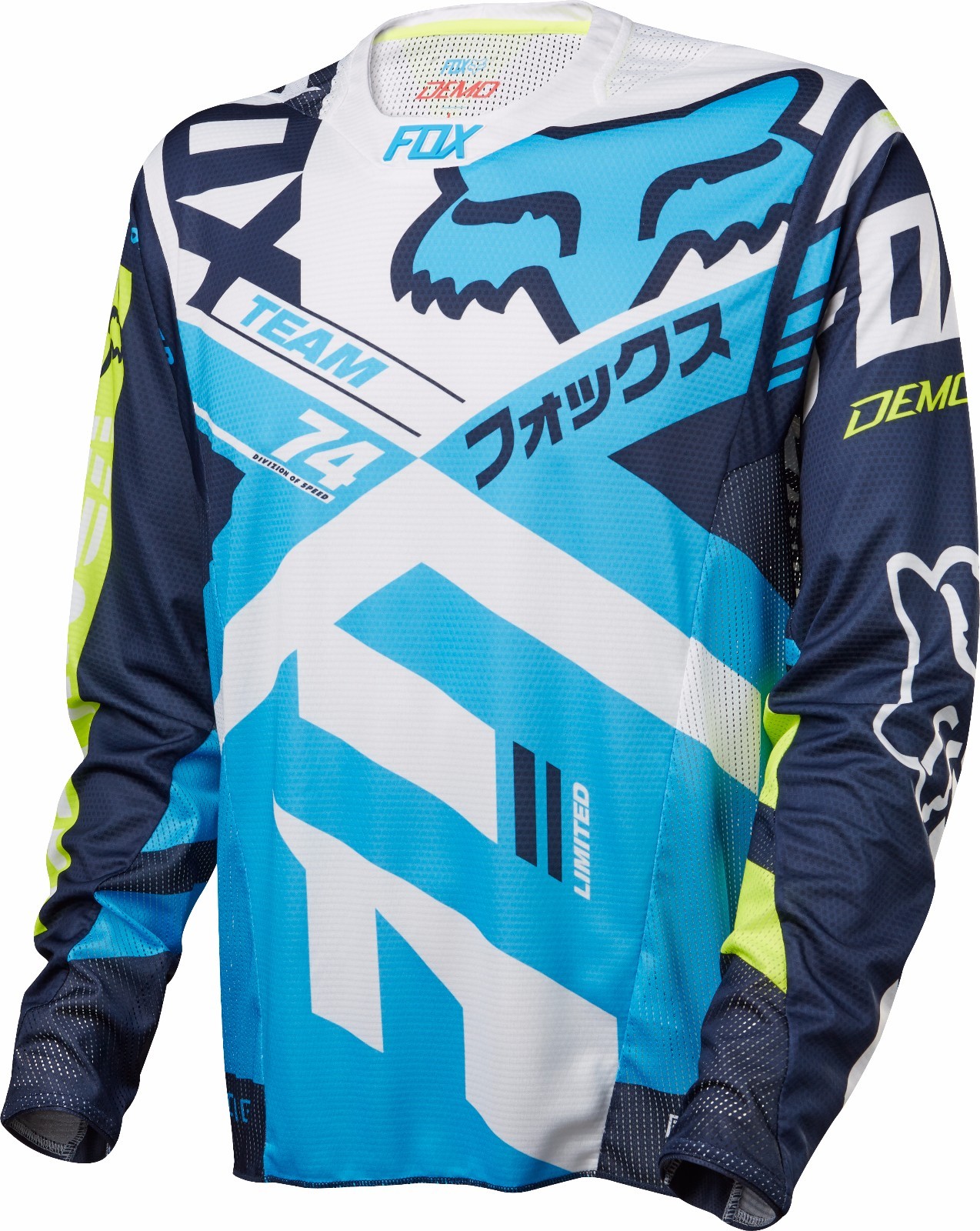 Fox Racing ロングスリーブシャツ ネイビー Fox Racing Ranger Fox Head Long Sleeve L/S Jersey Blue Steel