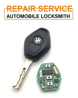 Automobile Locksmith Repair Service for BMW remote key New Battery Replacement