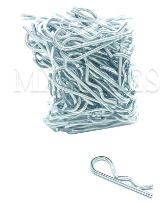 100PC 5/32'' x 2-15/16'' HAIR R HITCH PIN CLIP SPRING COTTER TRACTOR