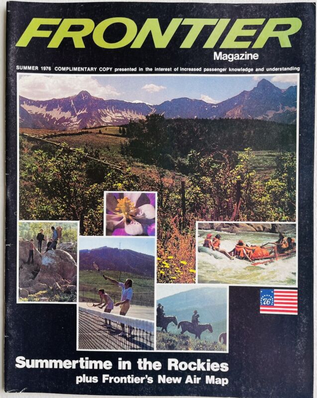 Frontier Airlines In-Flight Magazine Summer 1976