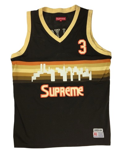 ウェア Supreme 17SS Curve Basketball Jersey S 17ss Supreme Curve Basketball Jersey 青M
