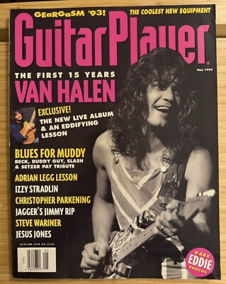 GUITAR PLAYER Magazine MAY 1993 VAN HALEN First 15 Years ADRIAN LEGG
