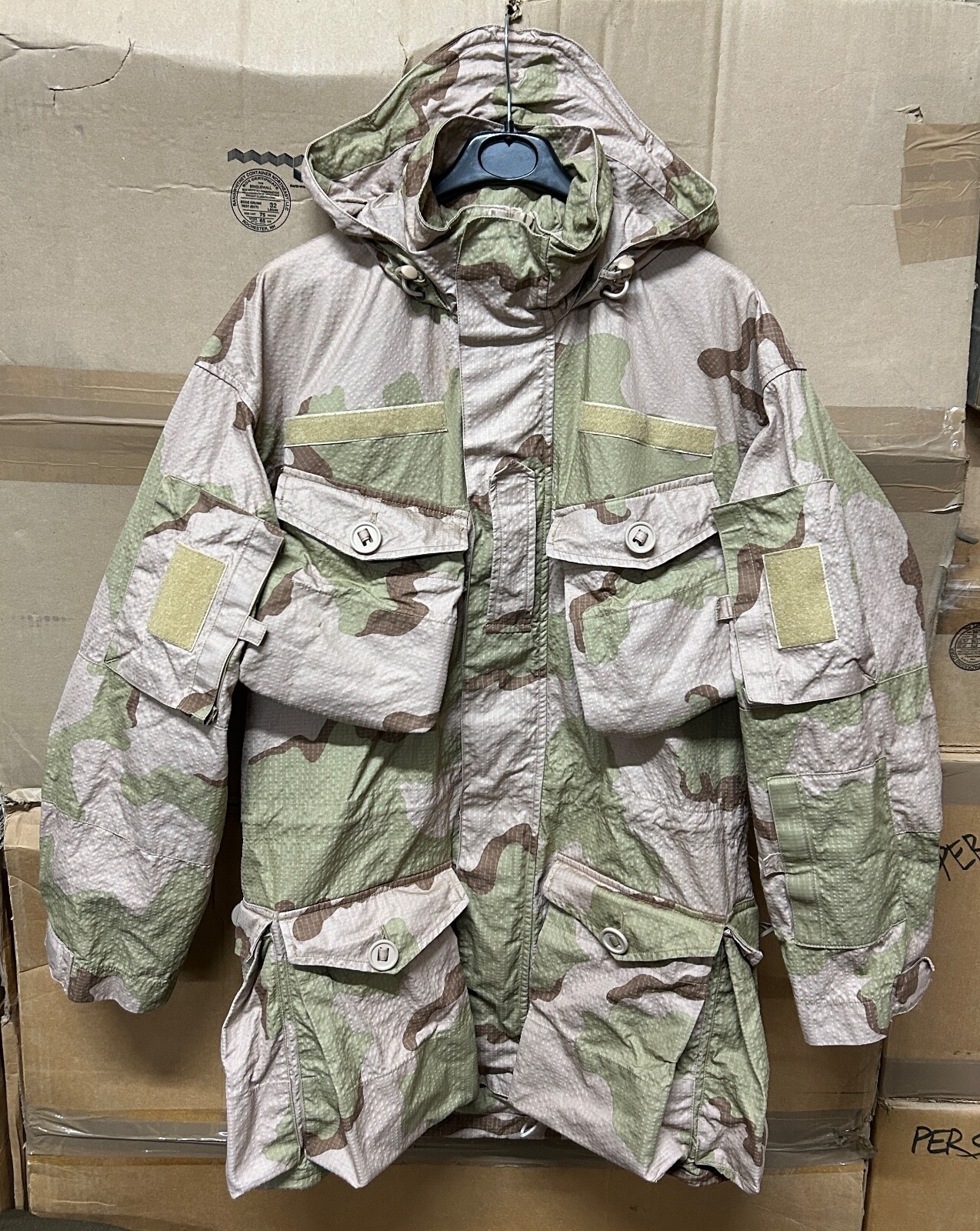 GENUINE DUTCH ARMY SMOCK WINDPROOF 3/ COLORS CAMO COTTON