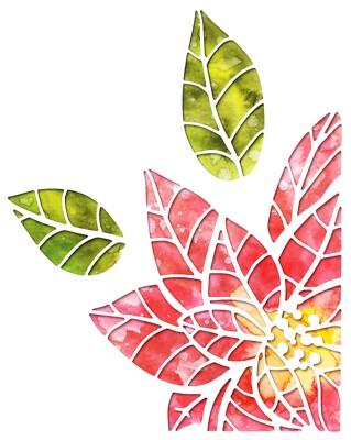 Sizzix Thinlits Pointsettia Pieces #664212 3pk set Retail $12.99 by Tim Holtz