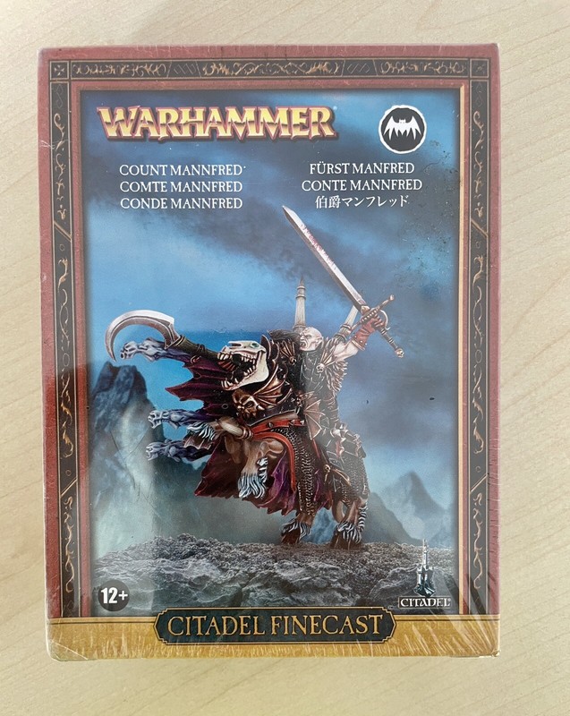 Warhammer Fantasy - Vampire Counts - Count Mannfred - New Sealed Oop Finecast