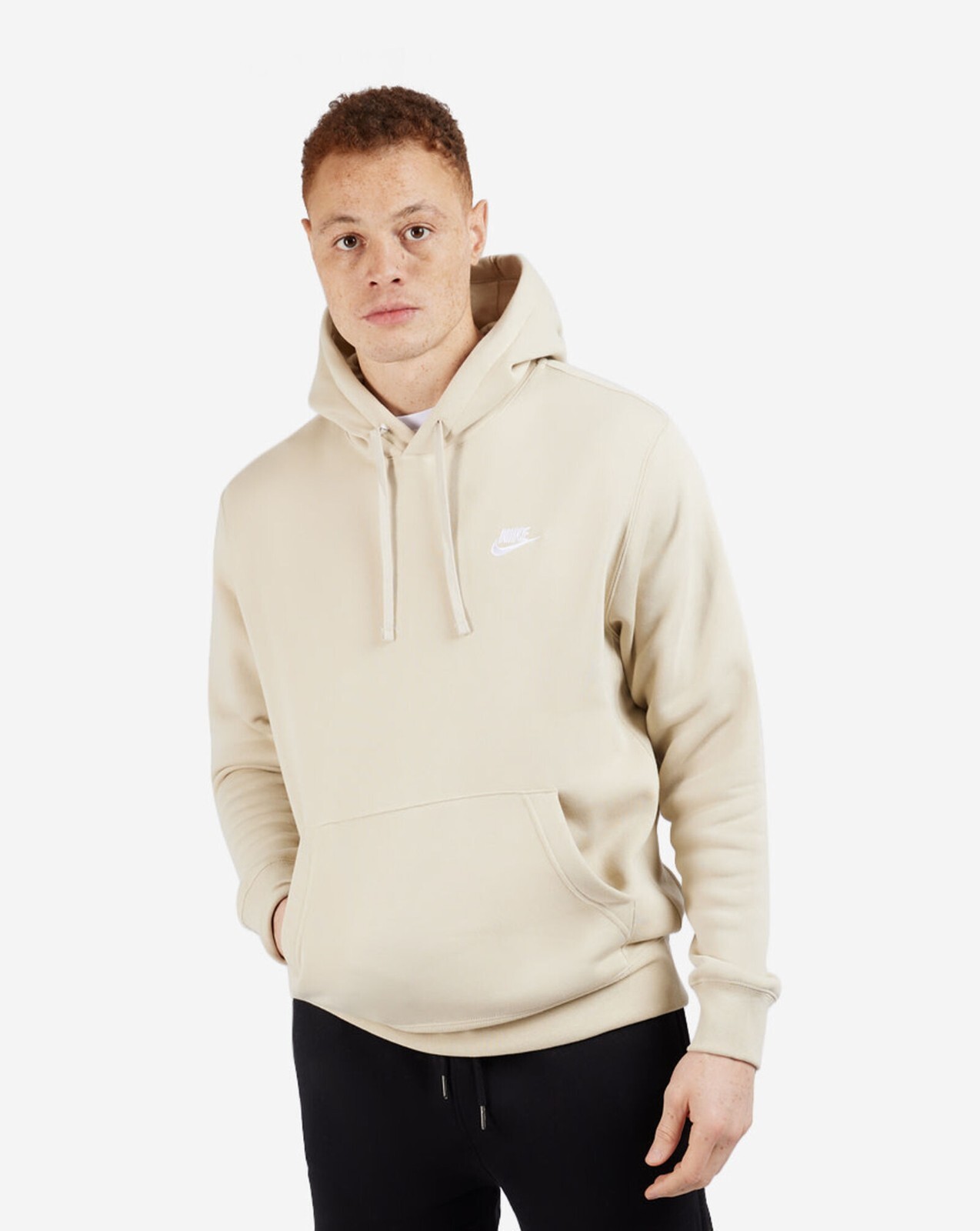 bone color nike hoodie