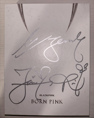 BLACKPINK [BORN PINK] All Member Autographed Signed Album | eBay