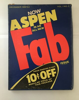 アート・デザイン・音楽 ASPEN Magazine Vol.3 Andy Warhol Aspen Magazine FAB Volume I, Number 3; The Pop Art Issue