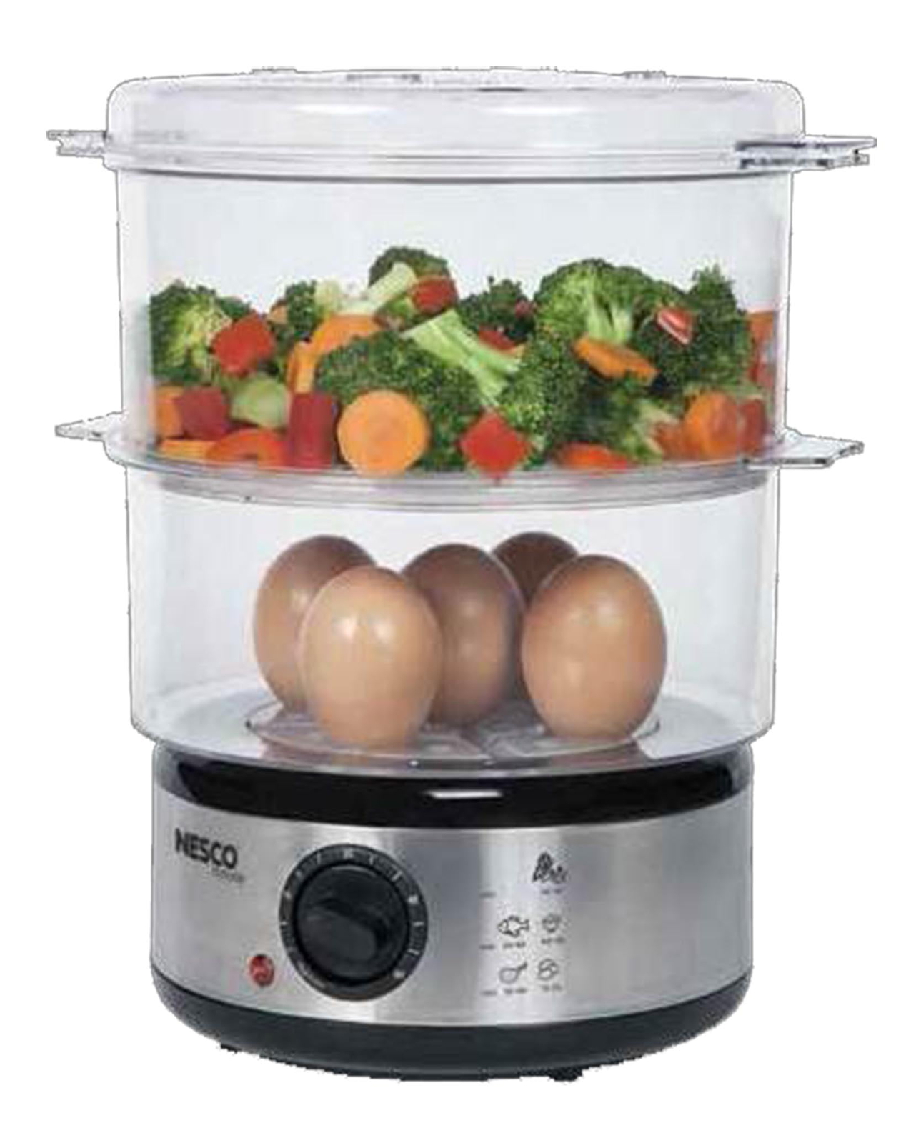 5 Qt Electric Vegetable Fish Rice Egg Steamer Healthy Meal Cooker Food Steamer
