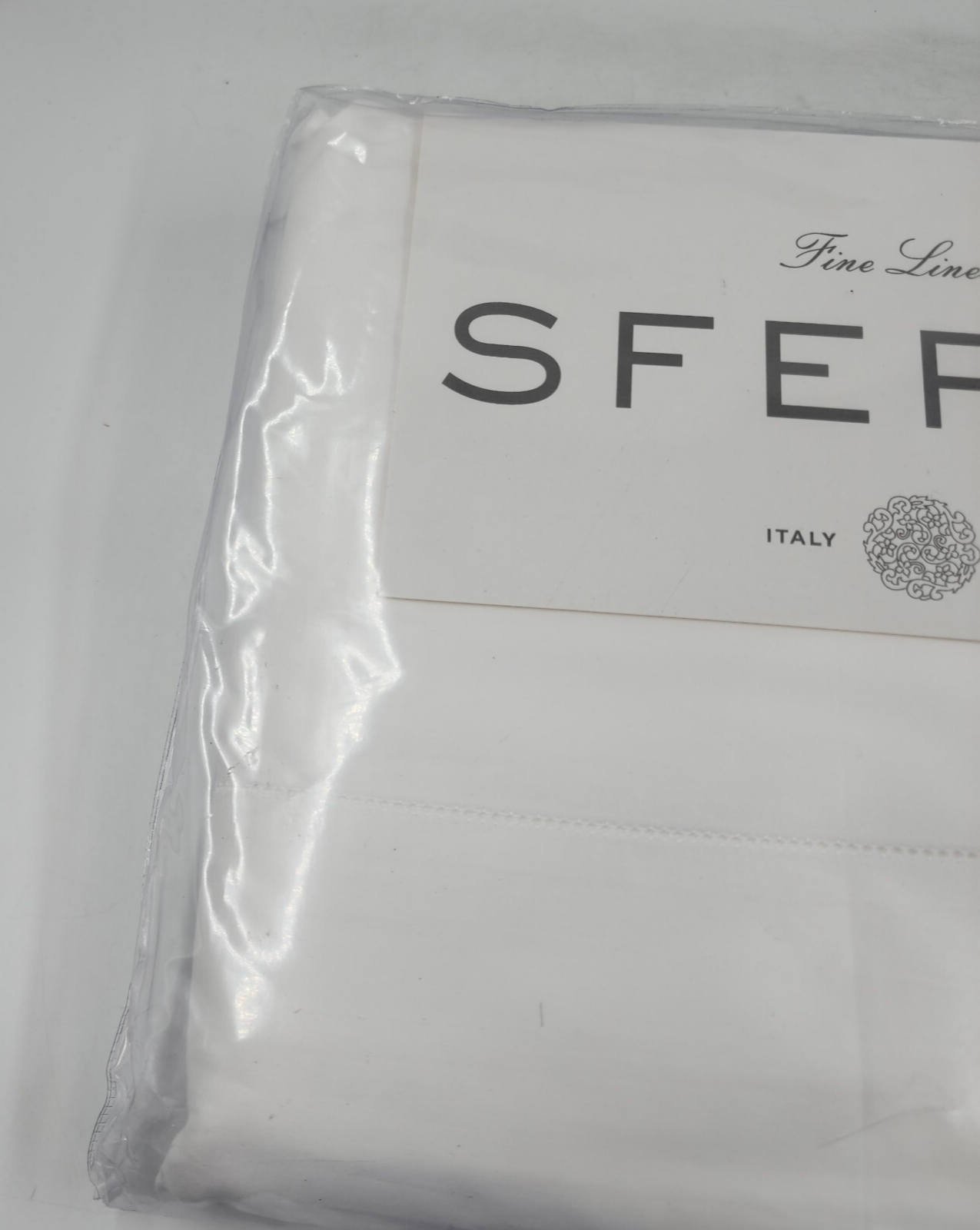 Sferra 800-Thread Count Matera Full Sheet Set 84in x 110in White - Picture 5 of 11