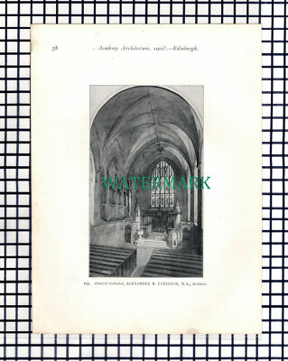 (8142) Dunkeld Cathedral Alexander N Paterson Architect - 1902 Book Print
