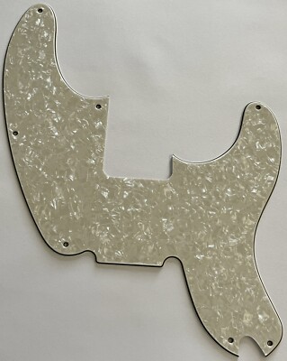 Guitar Pickguard for Fender Telecaster Precision Bass Style,Ivory White Pearl
