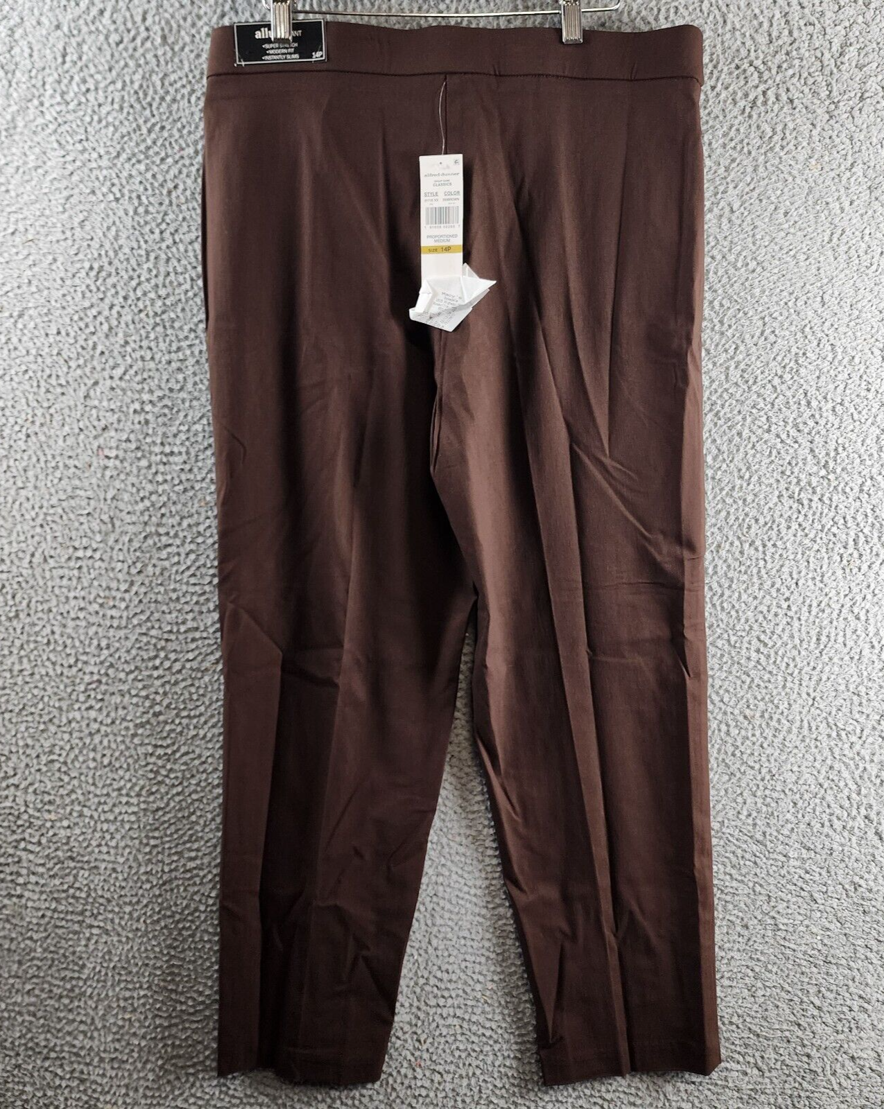 Alfred Dunner Petite Classic Allure Proportioned Pants Women's 14P Brown Pull On - Picture 13 of 17