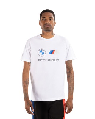 

Мужская футболка Puma White BMW MMS ESS с логотипом, Белый