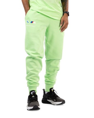 

Мужские флисовые спортивные штаны Puma Paradise Green BMW MMS ESS —, Paradise green/white