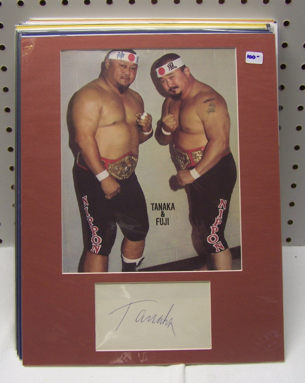 ⭐︎Toru Tanaka⭐︎ Prof. Toru Tanaka Matted Signed Cut w/COA WWF PLEASE READ