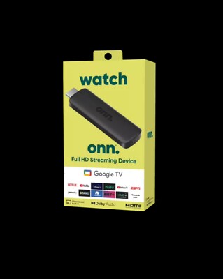 Onn Android TV 2K FHD Streaming Stick -Brand New-