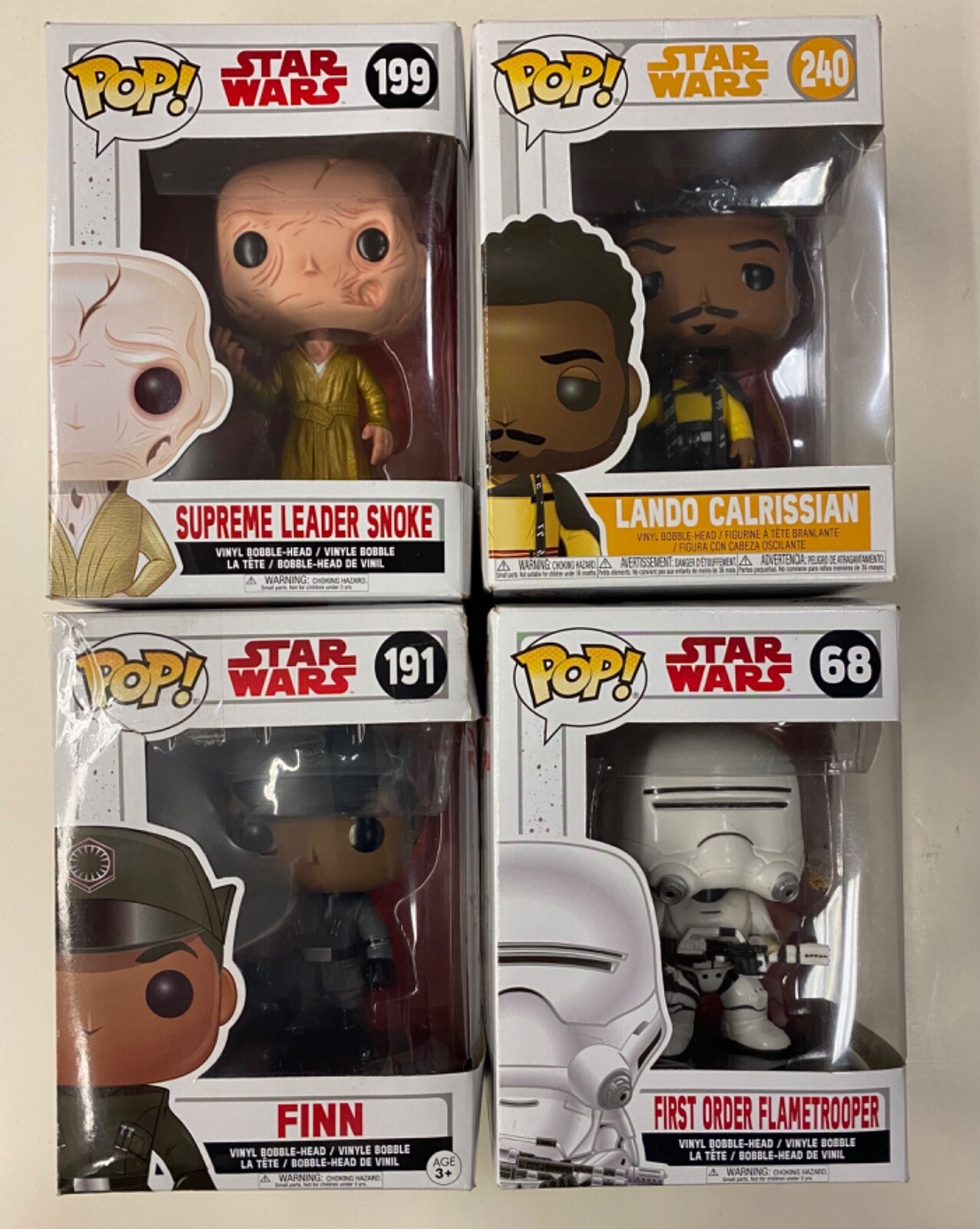 david8252 様FUNKO POP!SW 4点セット 4/$19.99 4 different Funko POP! Star Wars Vinyl Bobble Heads