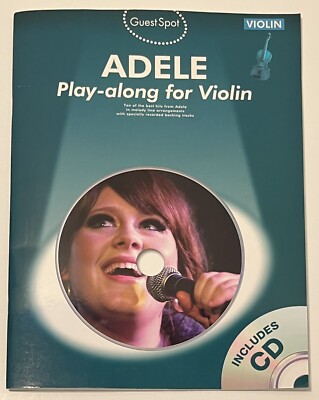Guest Spot: Adele Violin Sheet Music Song Book w CD 2012 Hal Leonard NEW