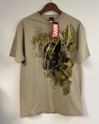 NWT Mad Engine Marvel Wolverine Cyclops Archangel T-Shirt Adult Large Beige
