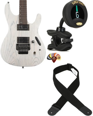 Ibanez PWM20 + Snark ST-8 + Dunlop PVP101 + Levy's M8POLY-BLK Value Bundle