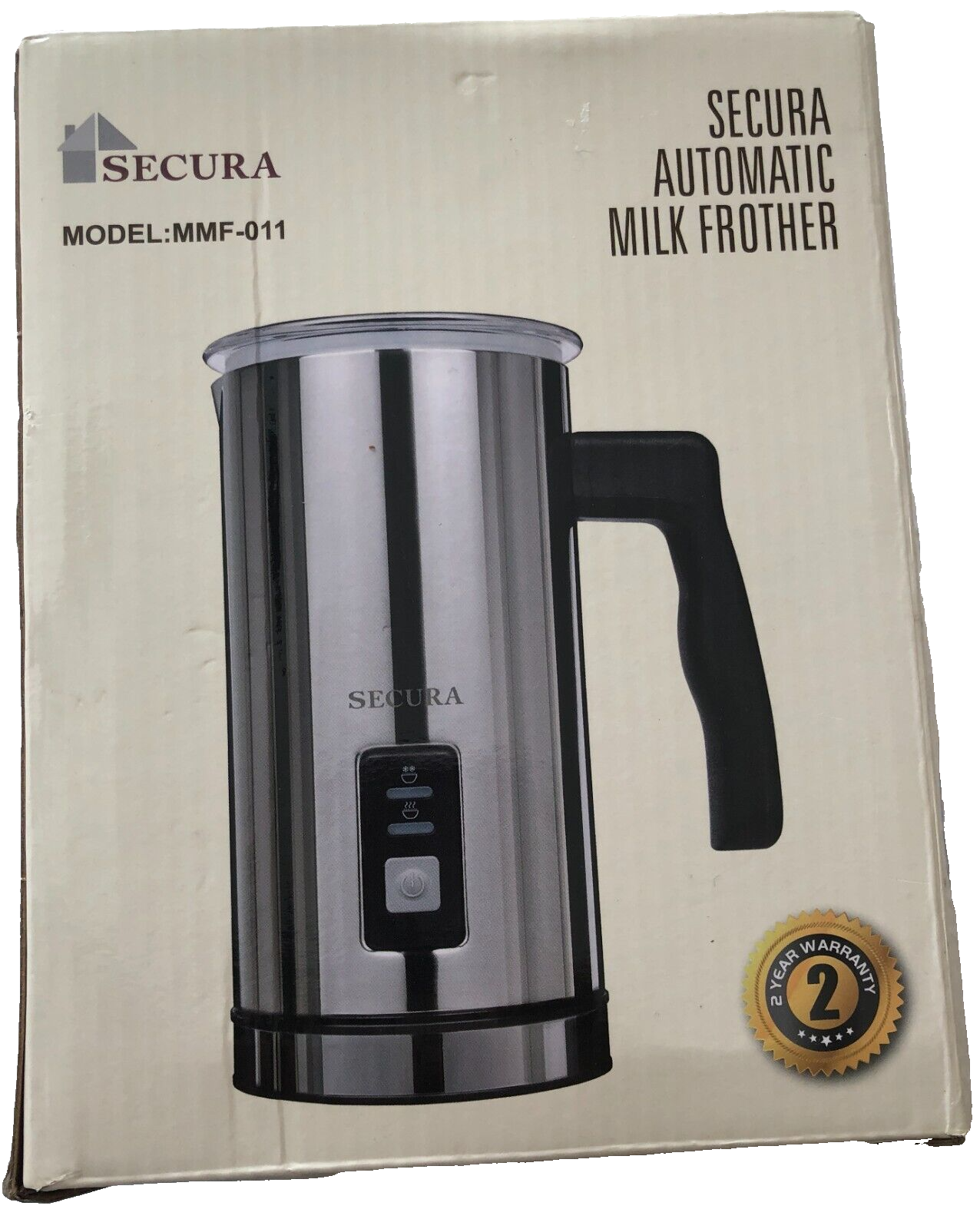 Secura automatic milk frother MMF-011 new in box Cafe Latte 