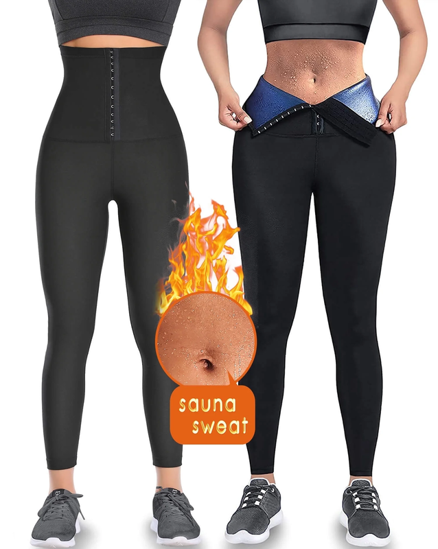 Thermo Sauna Sweat Pants for Women High Waisted Neoprene Corset Leggings Workout