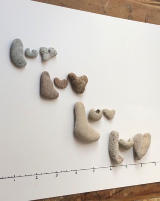 4 Sets Natural Letter Shaped LUV Rocks Beach Stones Valentine craft Love Wedding