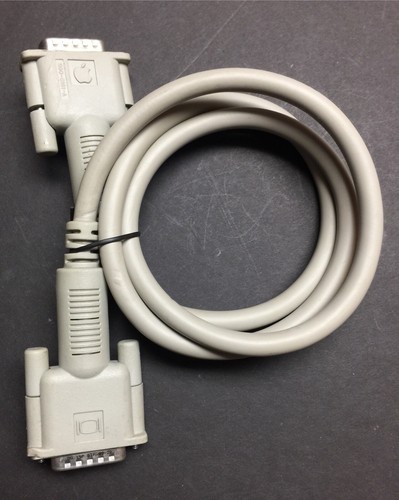 Apple DB15 Male to Male 15 Pin 3' Video Cable 590-0161-A Macintosh IIGS Monitor