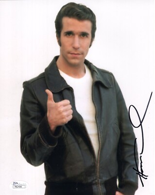 HENRY WINKLER HAND SIGNED 8x10 COLOR PHOTO       HAPPY DAYS     THE FONZ     JSA