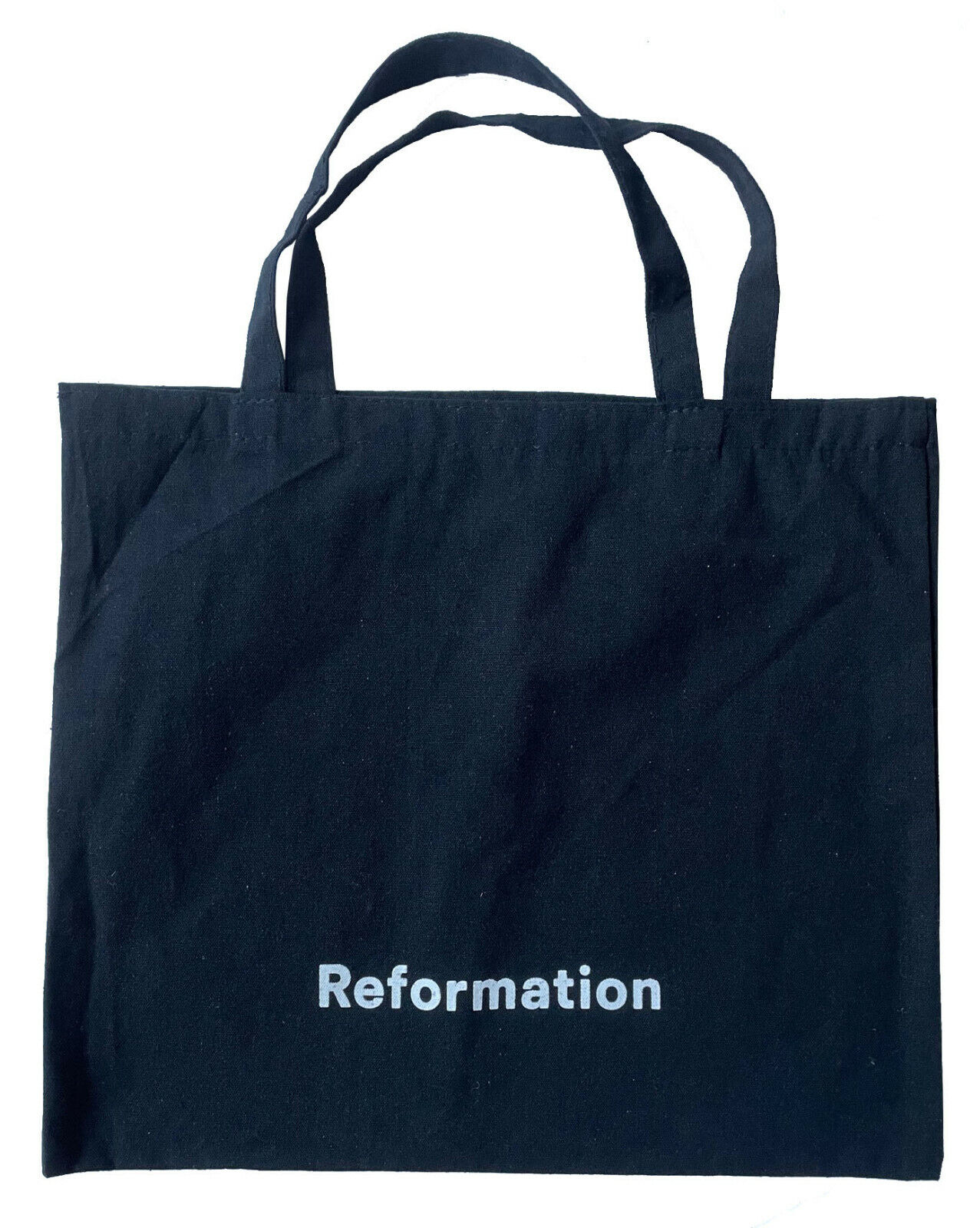 New REFORMATION Logo Tote Bag Black Cotton Canvas 15.5”H x New REFORMATION Logo Tote Bag Black Cotton Canvas 15.5”H x