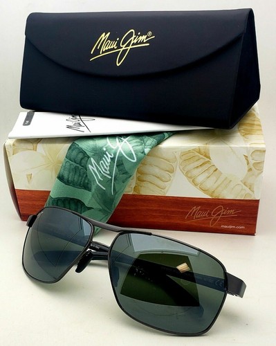 Pre-owned Maui Jim Polarized  The Bird Sunglasses Mj 835-02c Gunmetal Frame Grey Lenses In Gray