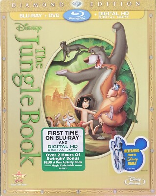 The Jungle Book (Blu-ray +DVD+Digital HD) Diamond Edition  New