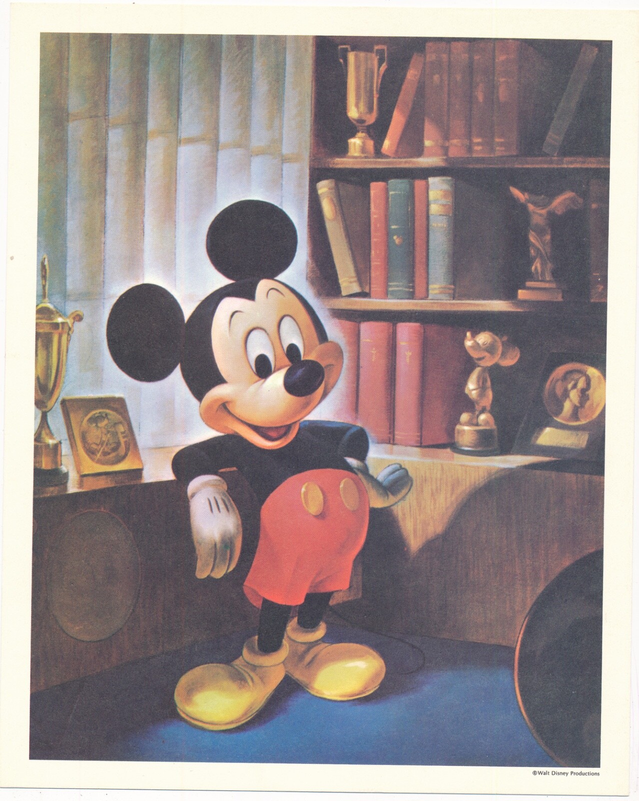 Mickey Magazine ディズニー　アート　アンティーク　ヴィンテージ Mickey Mouse— Vintage Color Print— Walt Disney Productions