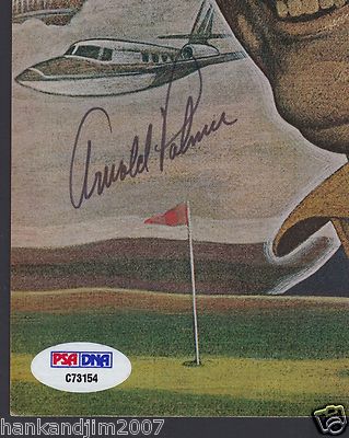 Arnold Palmer Autographed Magazine Page Full Size Photo PSA/DNA Paul Davis Art