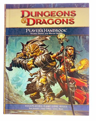 Dungeons & Dragons 4e - Player's Handbook  D&D 4th Edition Arcane Divine Martial