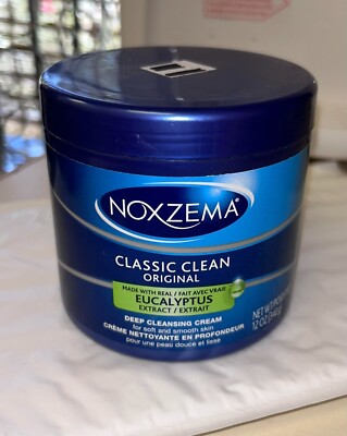 Sealed 12oz Noxzema Classic Clean with Eucalyptus Extract Deep Cleansing Cream