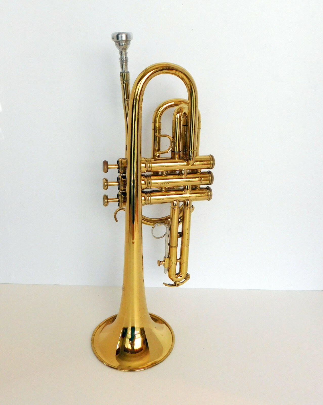 King Tempo II 603 Cornet  w/ Bach 7C Mouthpiece & Case Brass Horn circa 1984