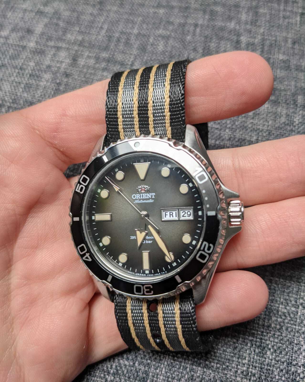 Orient New Kamasu Grey Automatic RAAA0810N19B 200M Men's Watch eBay