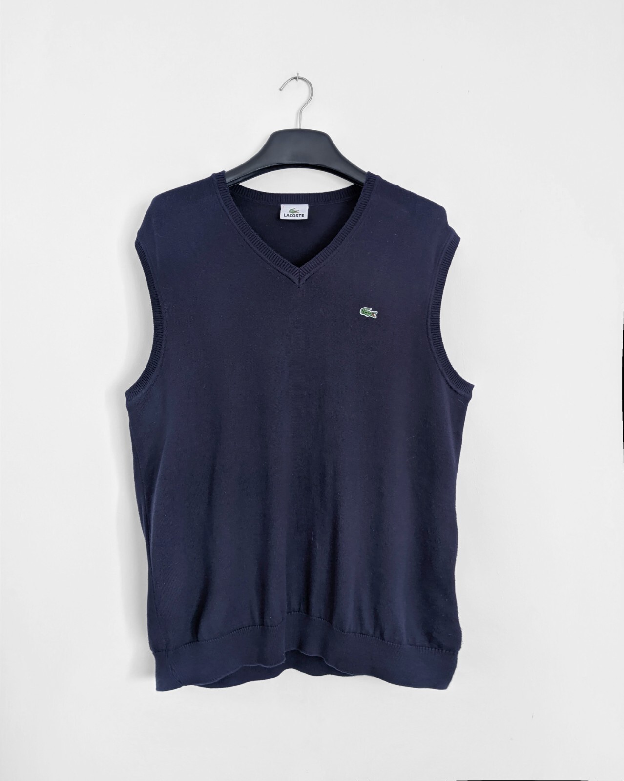 Vintage Lacoste knit vest blue | eBay