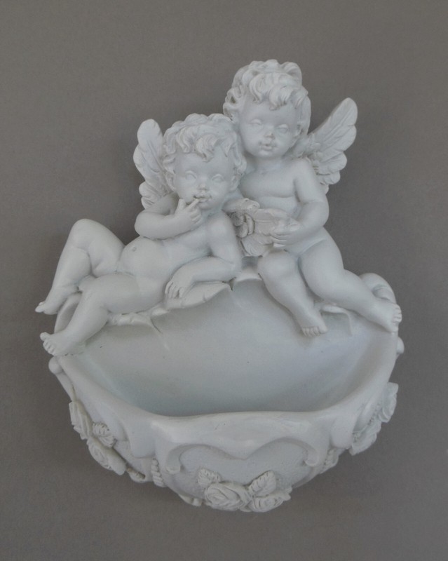 Weihwasserkessel Engel Engelpaar WeiÃ Weihwasserbecken Nr. A