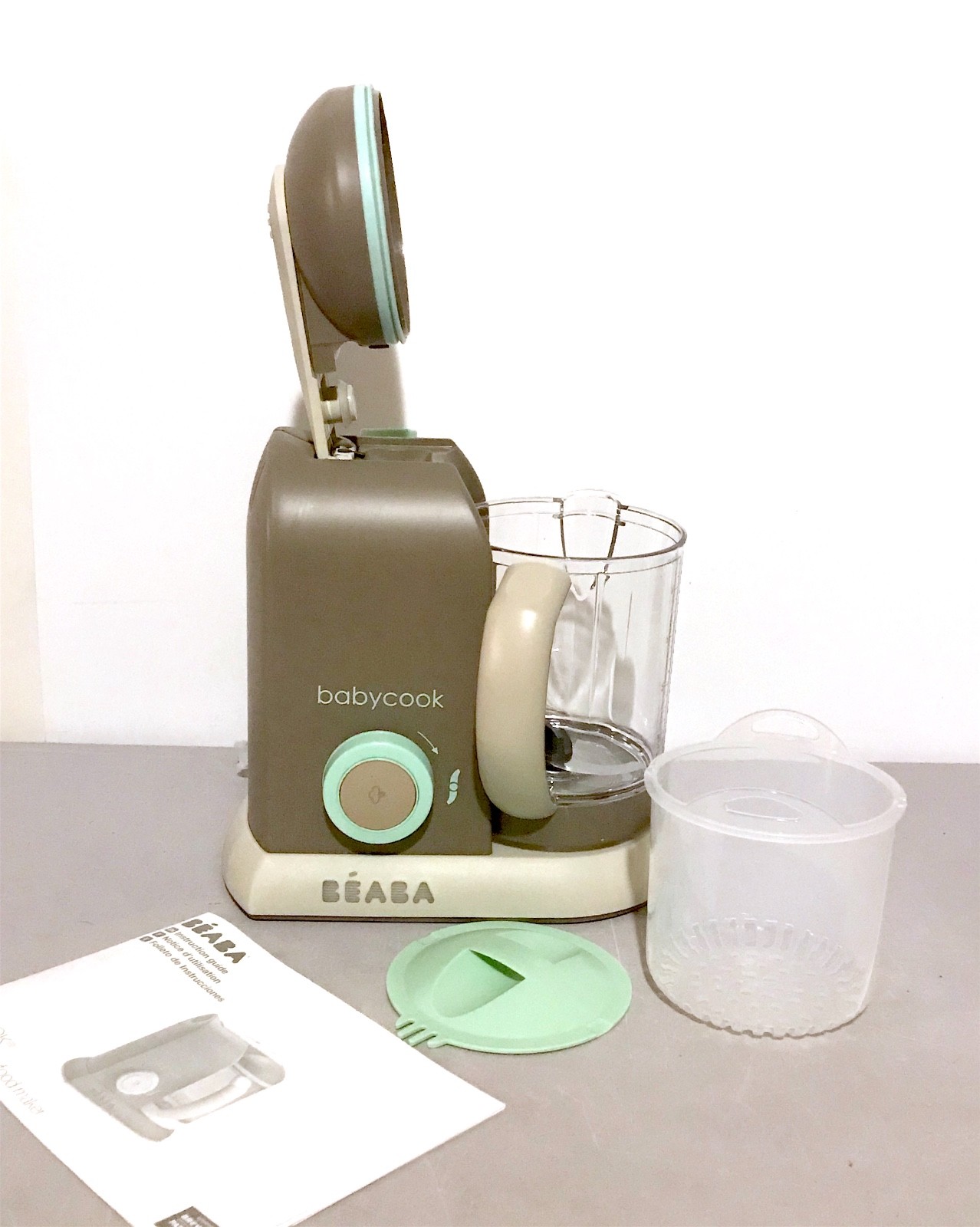Beaba BabyCook 4 in 1 Baby Food Maker Blender Steamer Latte/Mint