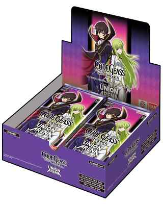 Union Arena UE04BT CODE GEASS Lelouch of Rebellion Booster Box FACTORY SEALED!!