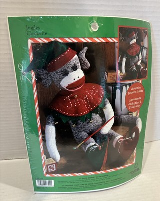 Sock Monkey Kit Jingles Leisure Arts 46304 Christmas Decoration Made In USA New