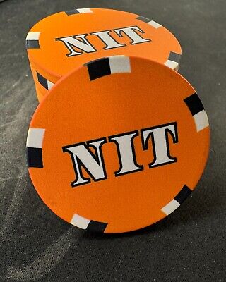 10 Large NIT Poker Game Dealer Button Texas Hold em Stand up game Ceramic 43 mm