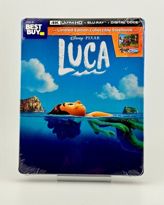 NEW Disney Luca Steelbook (4K UHD + Blu-ray) Best Buy Exclusive